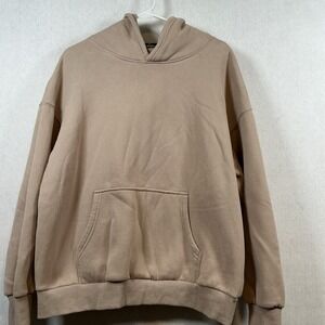 Trendy Queen Womens Oversized Hoodie Fleece Sweatshirts Long Sleeve Medium Tan